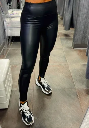 4227 High waist Leather leggings