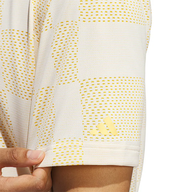 ADIDAS Ultimate365 Textured Men's Polo (Ivory)