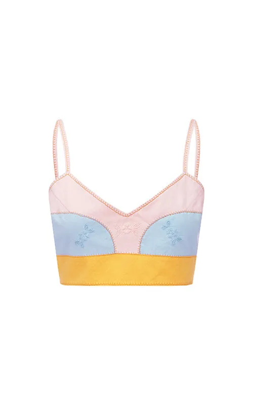 armour bralette patchwork