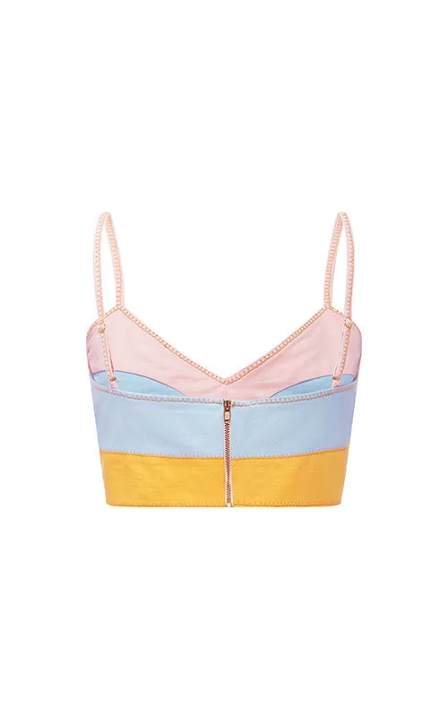 armour bralette patchwork