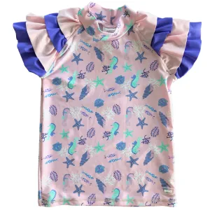 BANZ&reg; Girls Short Sleeve Rash Top
