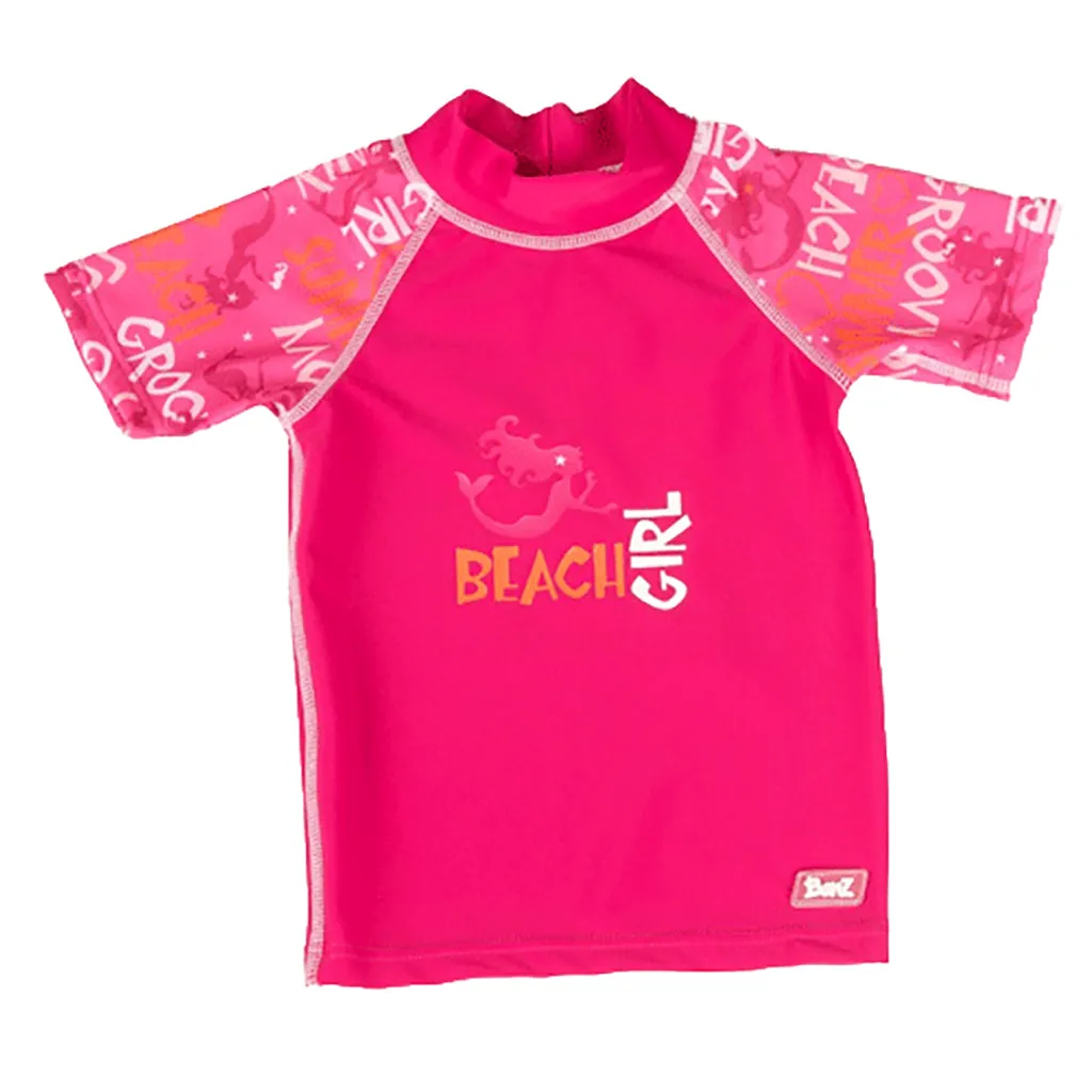 BANZ&reg; Girls Short Sleeve Rash Top
