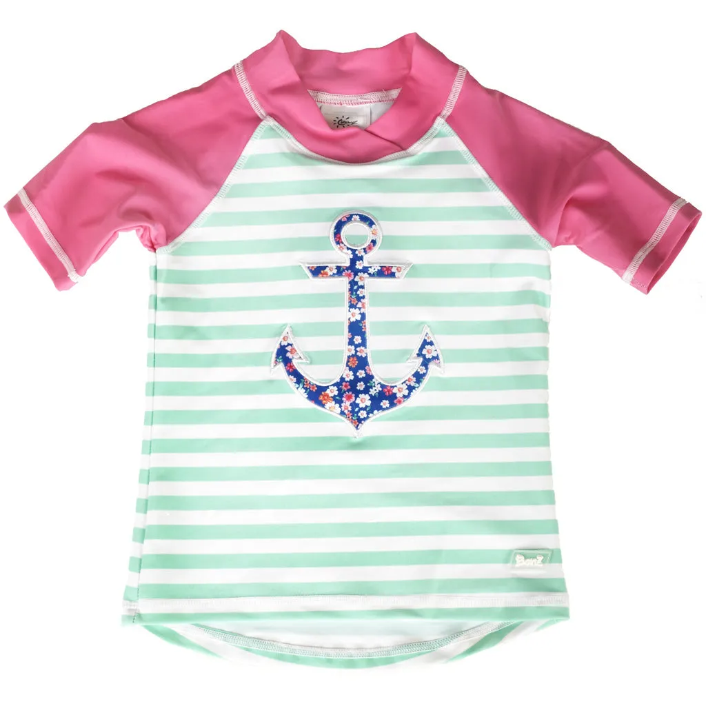 BANZ&reg; Girls Short Sleeve Rash Top