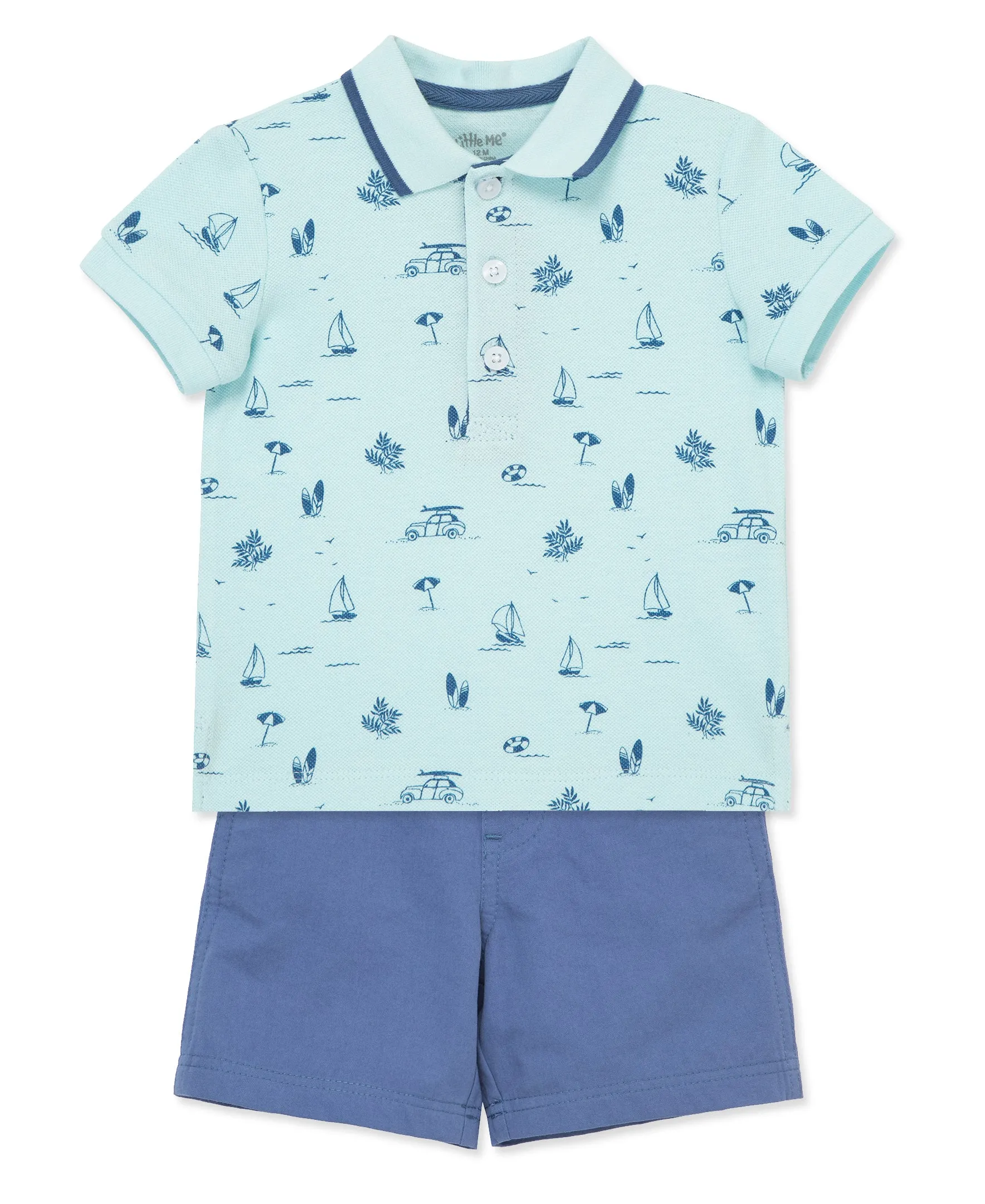 Beach Polo Short Set (2T-4T)