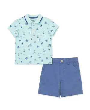 Beach Polo Short Set (2T-4T)