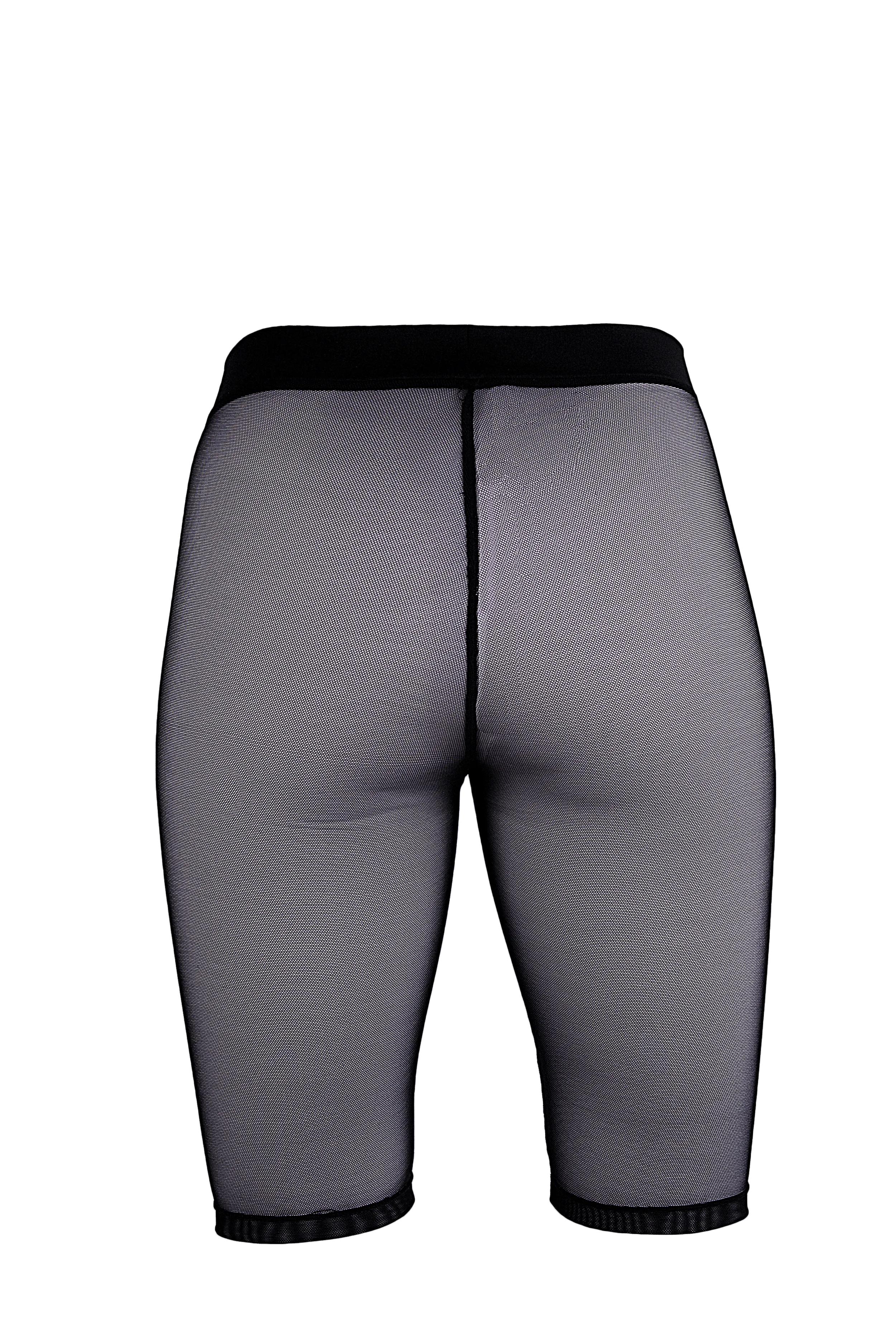 Biker Shorts Stretch mesh / Black mesh