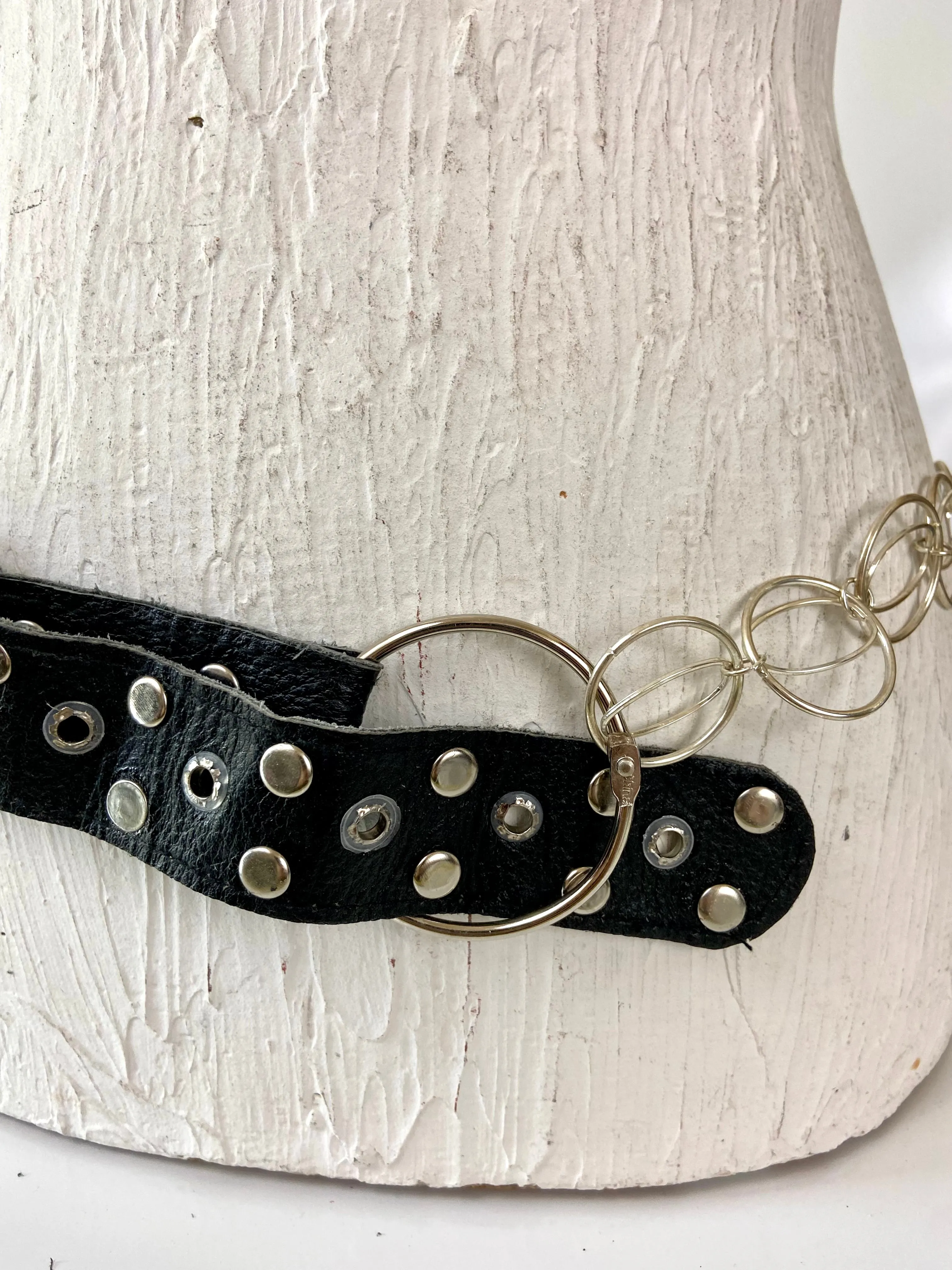 Black and silver chain