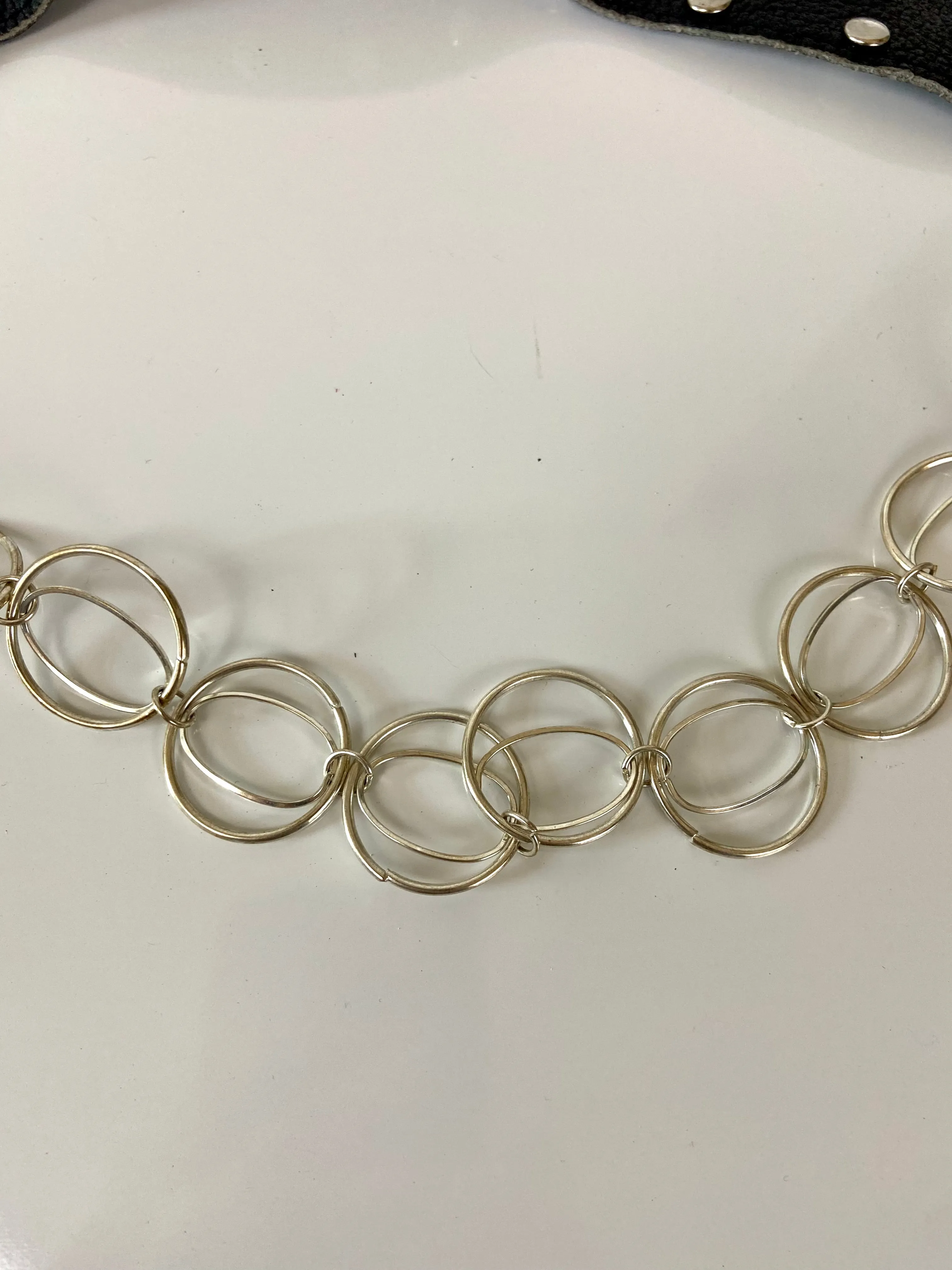Black and silver chain