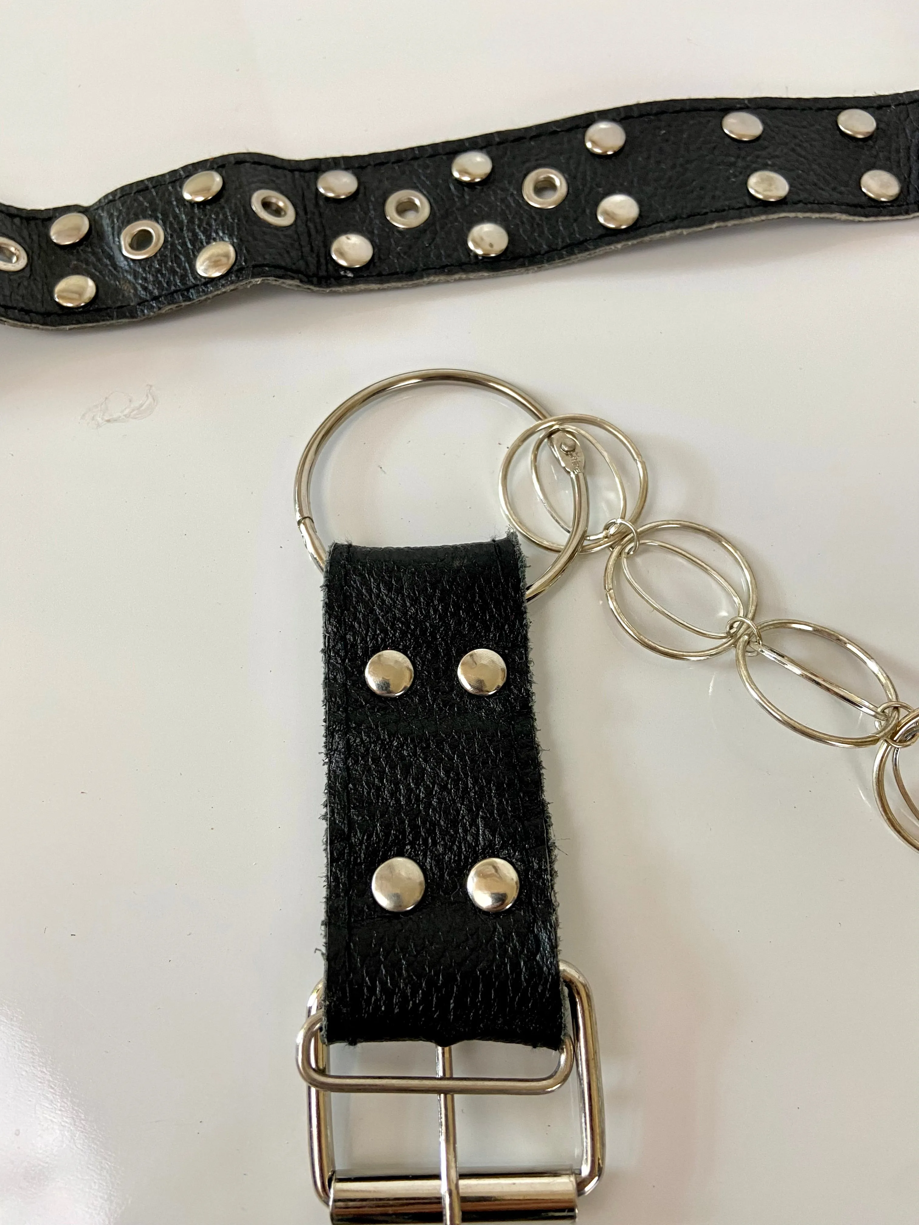 Black and silver chain