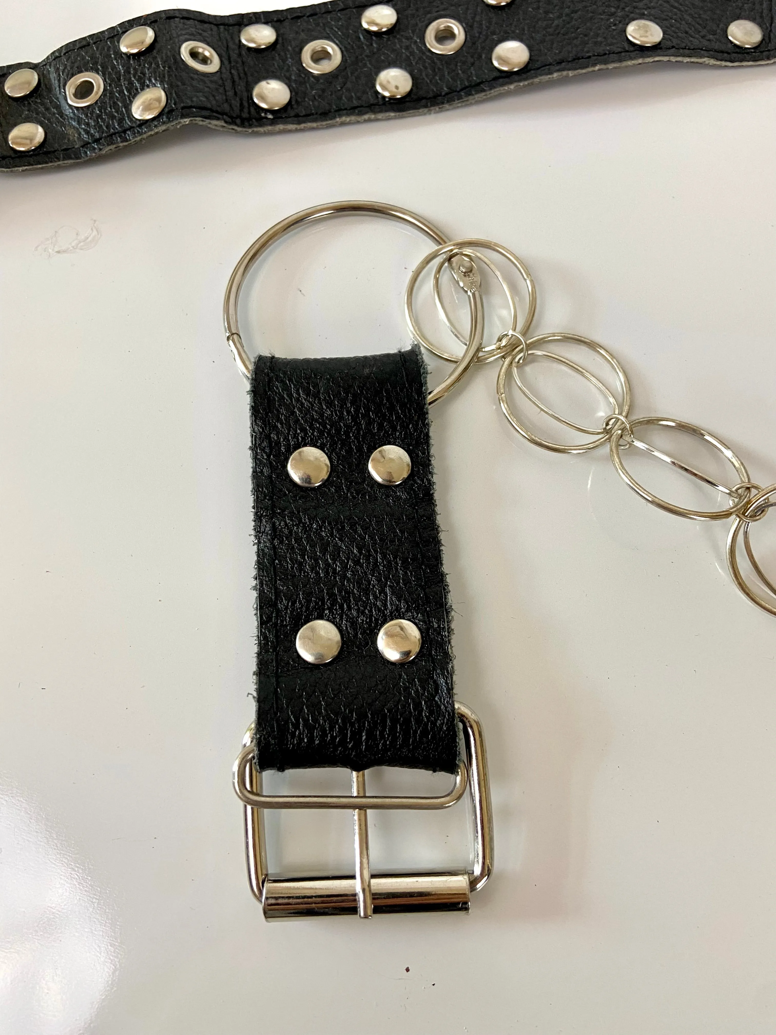 Black and silver chain