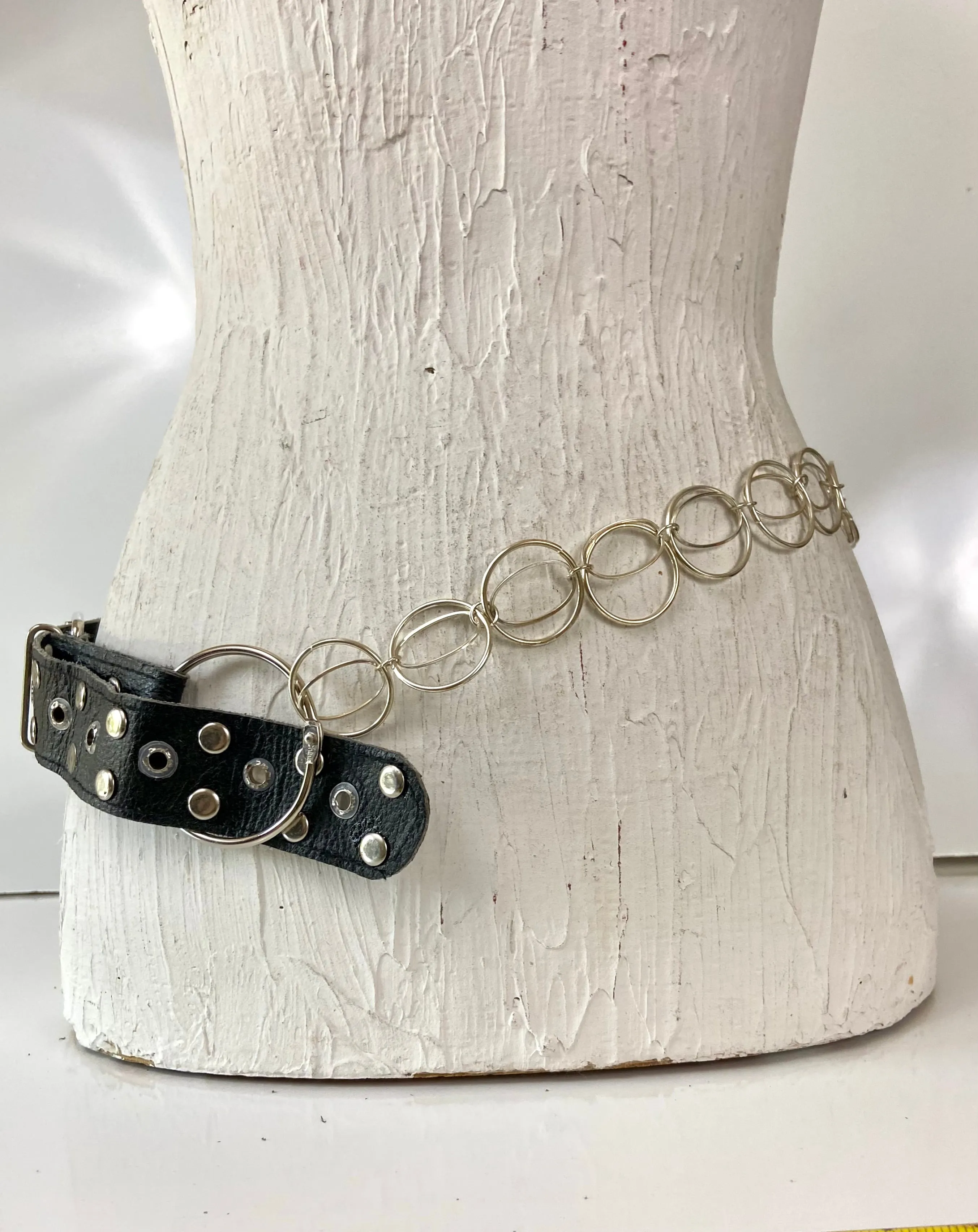 Black and silver chain