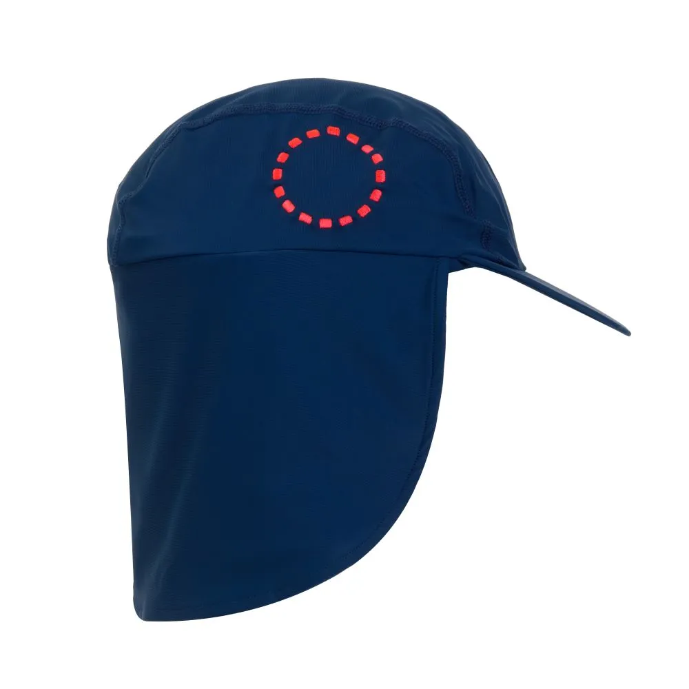 Blue/ fluoro red legionnnaire’s hat
