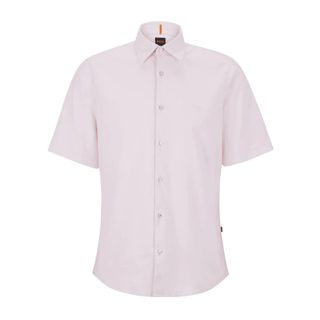 BOSS Rash Short Sleeve Pink Shirt