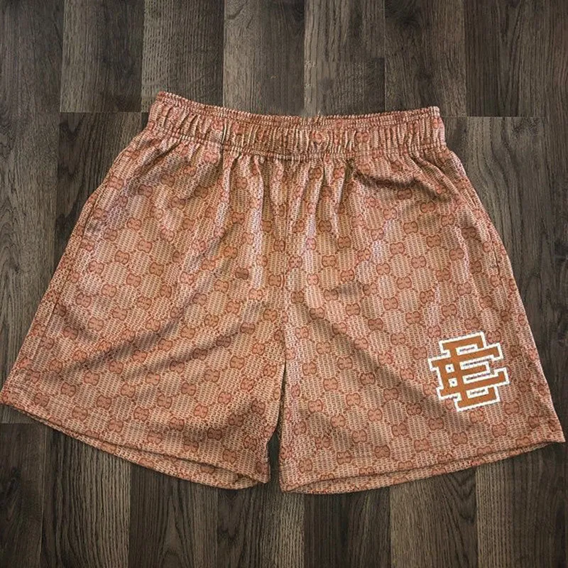 Brandon - Men's Gym Shorts - Floral Print Mesh Basketball Beachwear