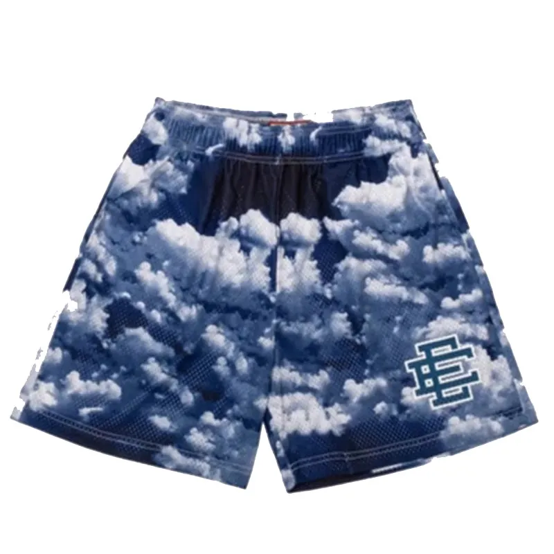 Brandon - Men's Gym Shorts - Floral Print Mesh Basketball Beachwear