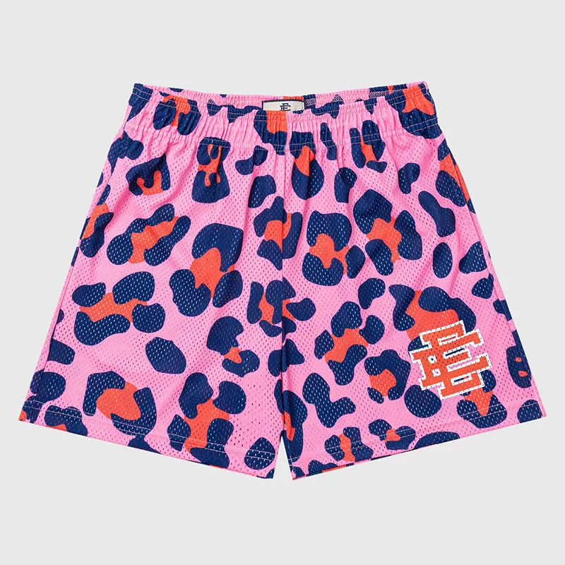 Brandon - Men's Gym Shorts - Floral Print Mesh Basketball Beachwear