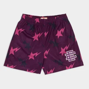 Brandon - Men's Gym Shorts - Floral Print Mesh Basketball Beachwear