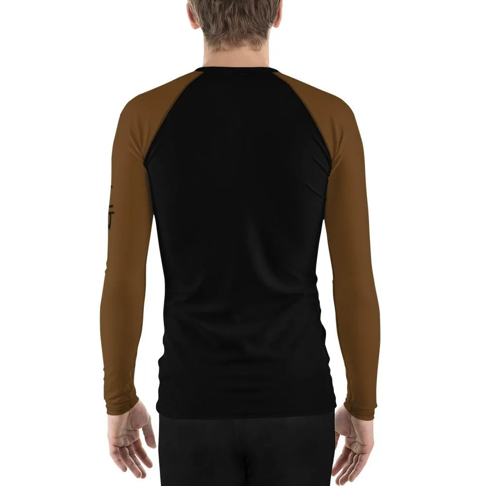 Brown SS Premium Standard ~ Men's BJJ Rash Guard