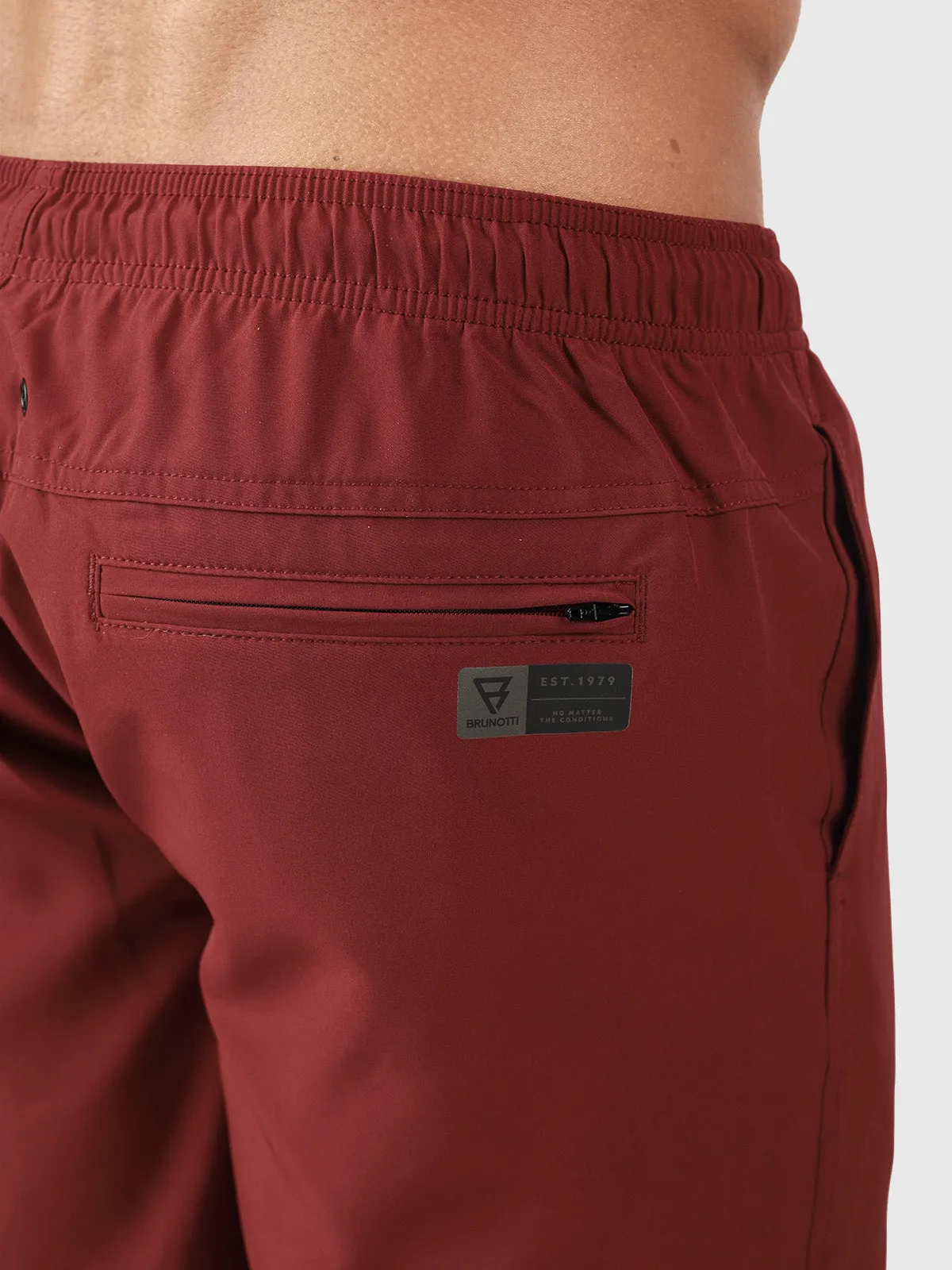 Bru-conic Men Swim Shorts | Red