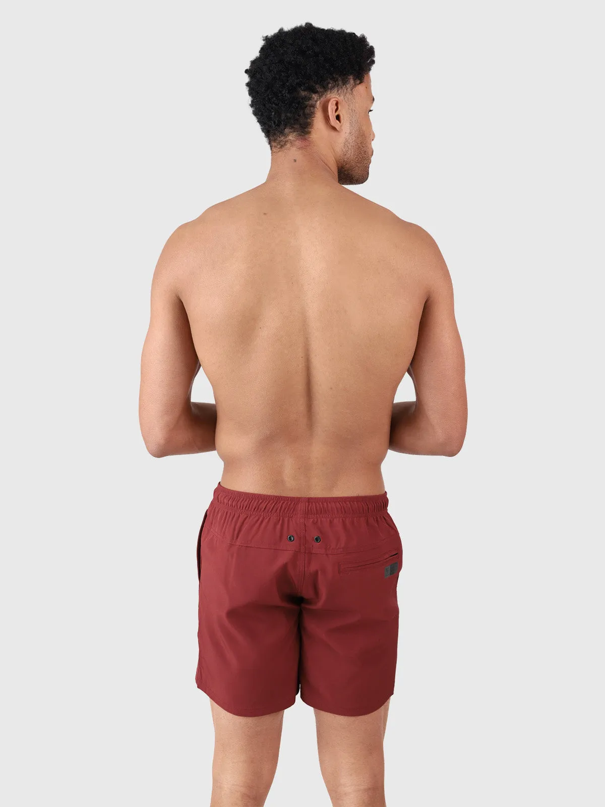 Bru-conic Men Swim Shorts | Red