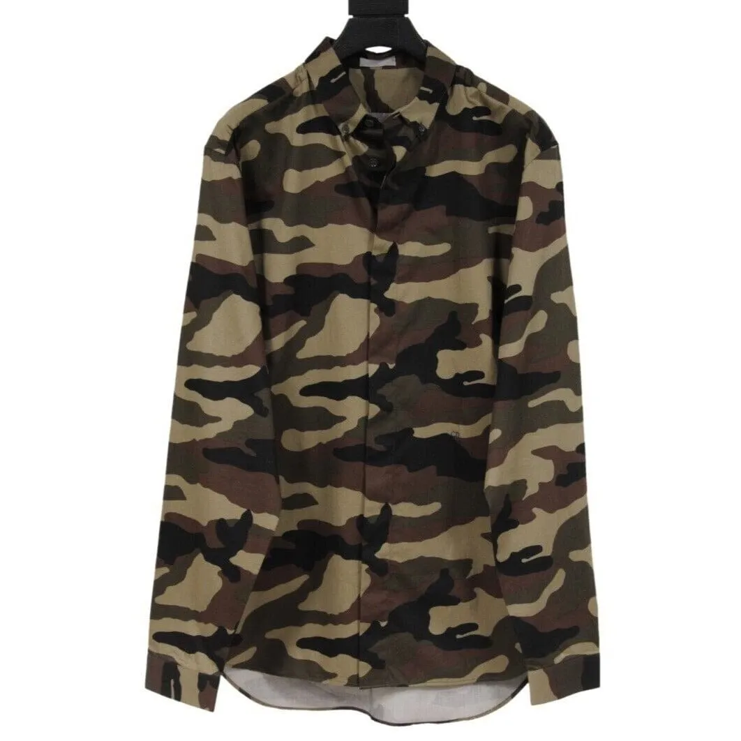 Camouflage Button Down Shirt