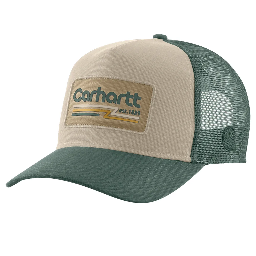 Canvas Mesh-Back 1889 Patch Cap - GH6-Frosted Balsam | Carhartt 106342