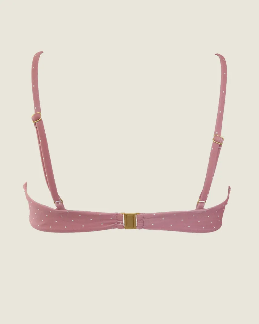 CATALINA TOP | Selita Polka Mauve