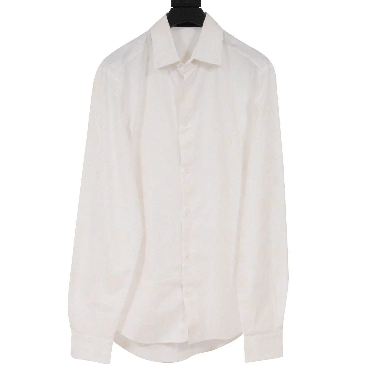 Christopher Nemeth Button Down Shirt White Logo Monogram