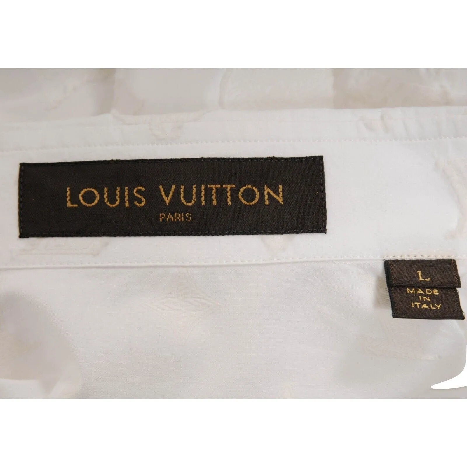 Christopher Nemeth Button Down Shirt White Logo Monogram