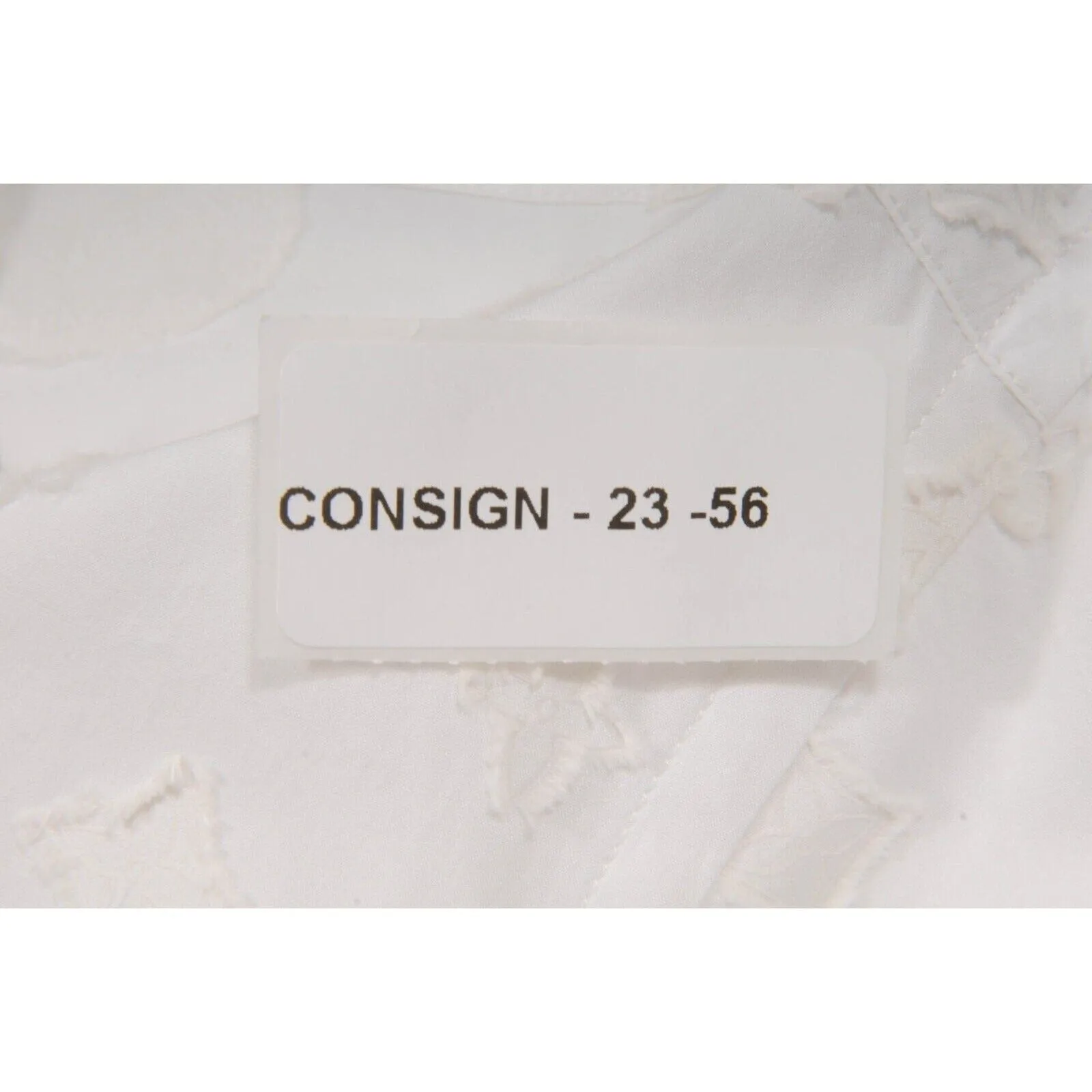 Christopher Nemeth White Monogram Button Down Shirt