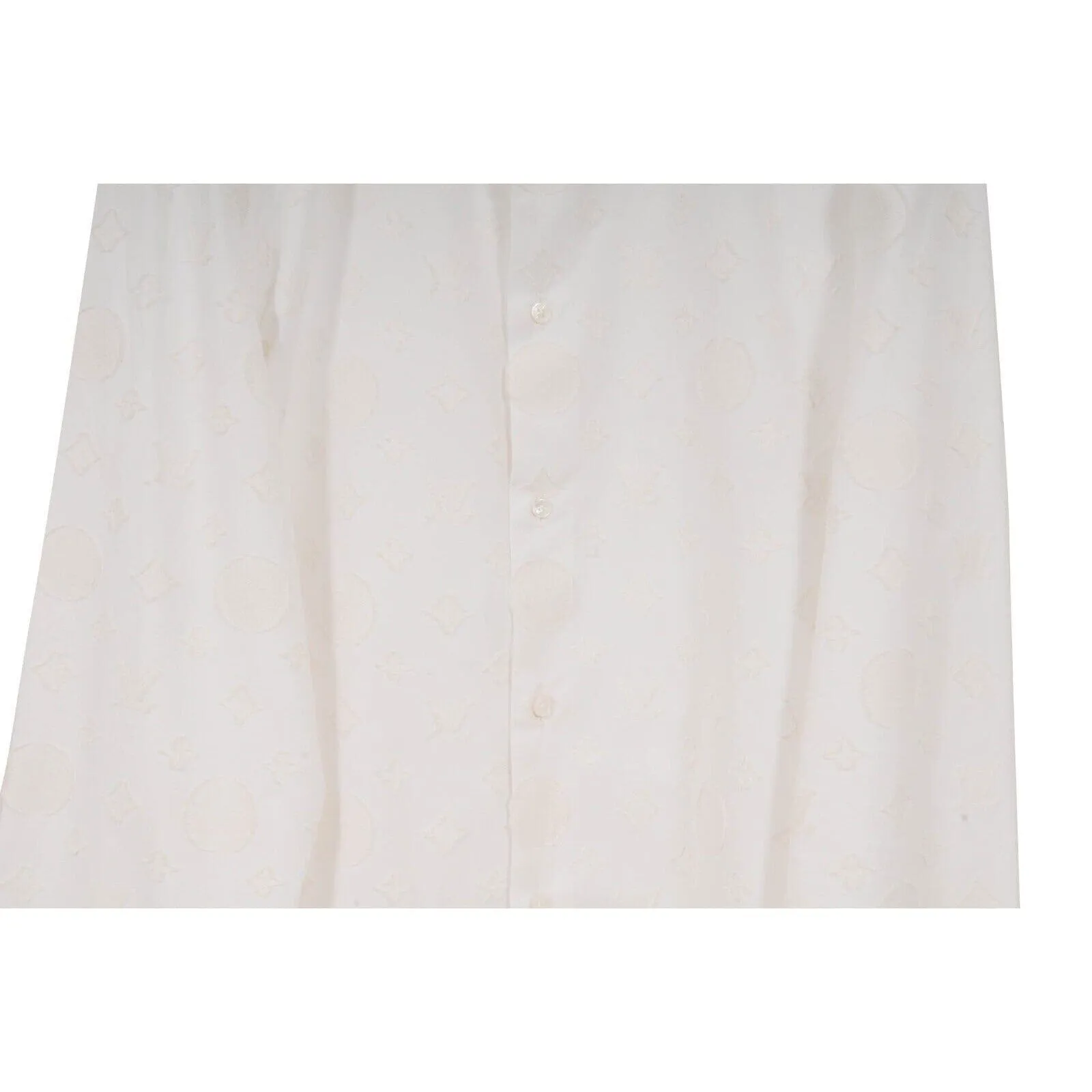 Christopher Nemeth White Monogram Button Down Shirt