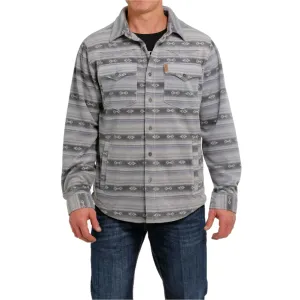 Cinch® Men's Aztec Printed Blue Fleece Shirt Jacket MWJ1580001
