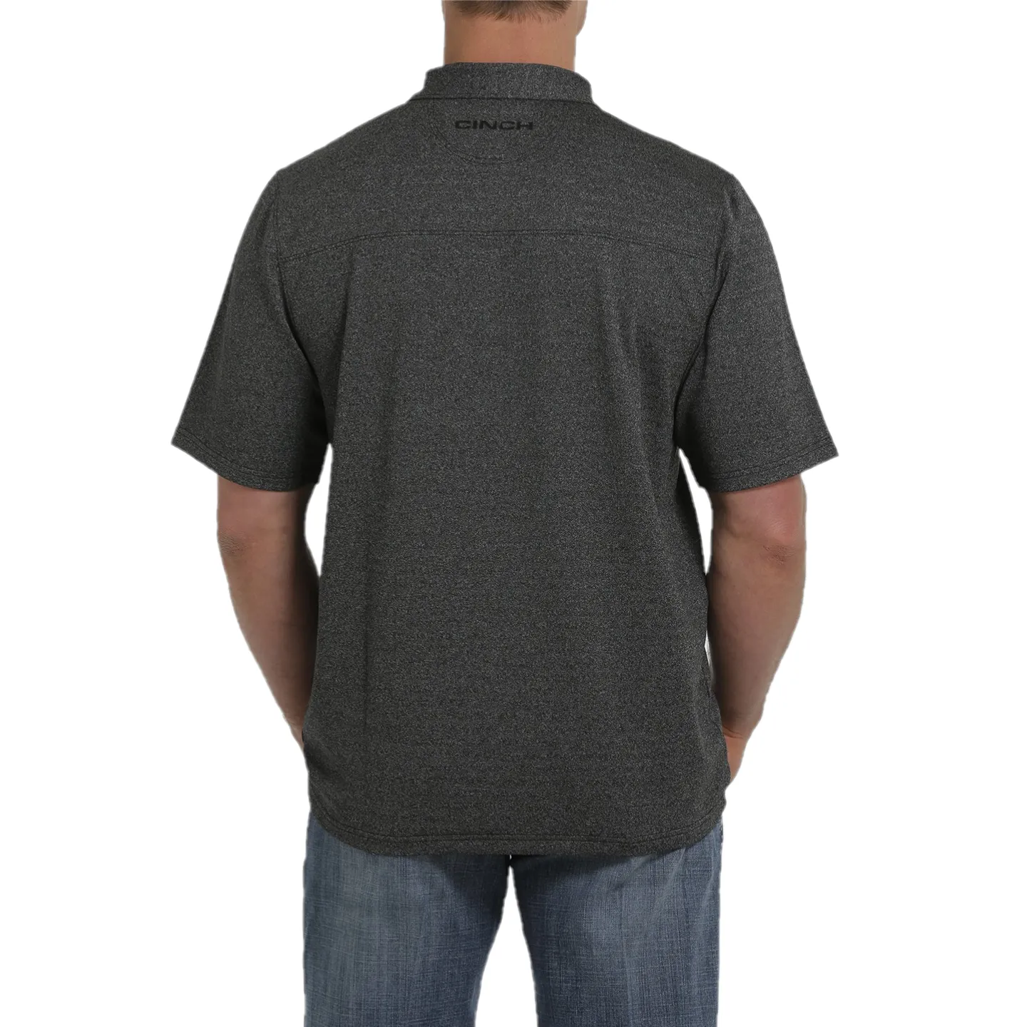 Cinch® Men's Black Athletic Polo Short Sleeve T-Shirt MTK1863014