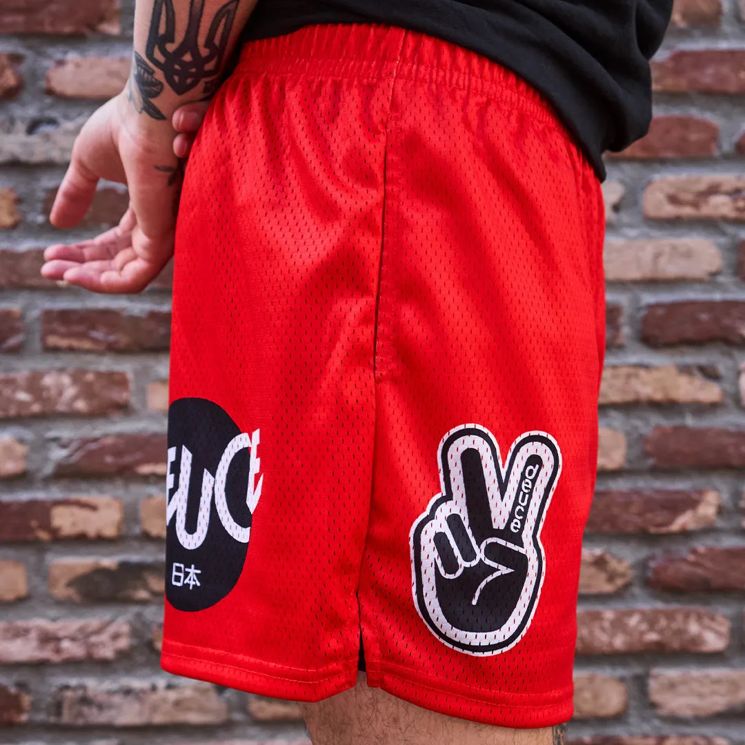 Deuce x Japan Mesh Shorts | Red