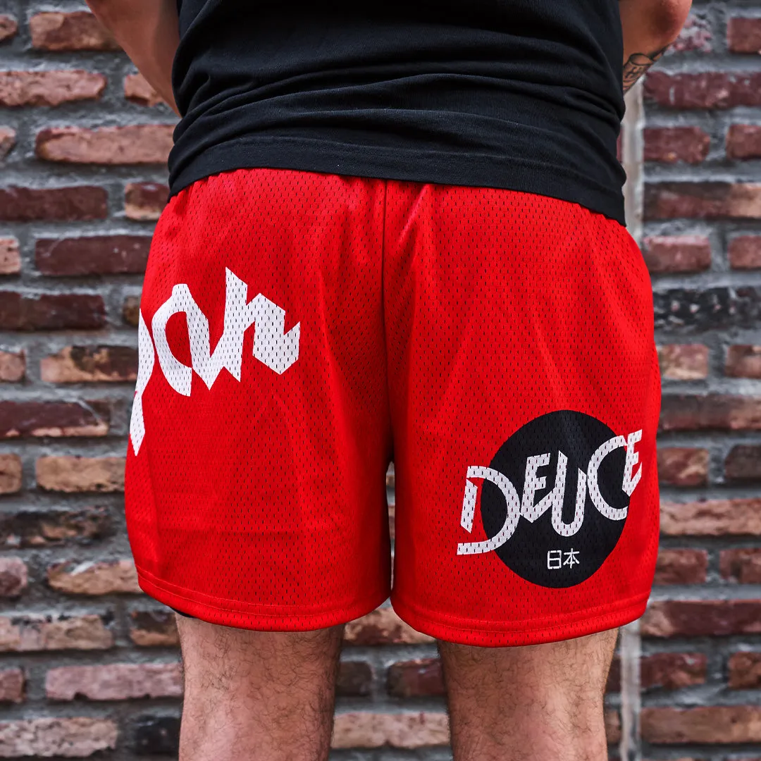 Deuce x Japan Mesh Shorts | Red