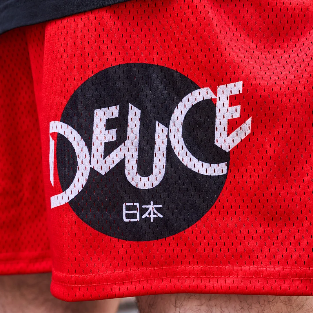 Deuce x Japan Mesh Shorts | Red
