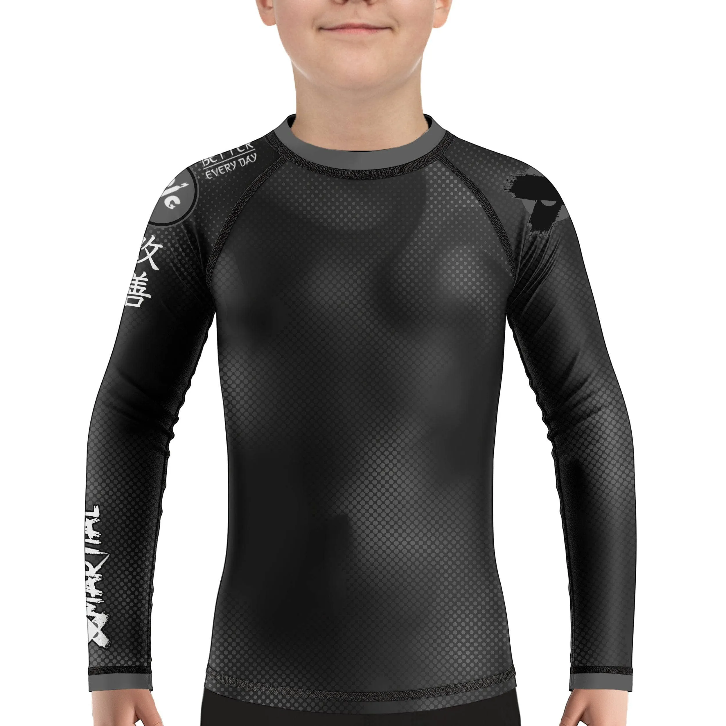 Dynamic Halftone Kids Rank BJJ Rash Guard