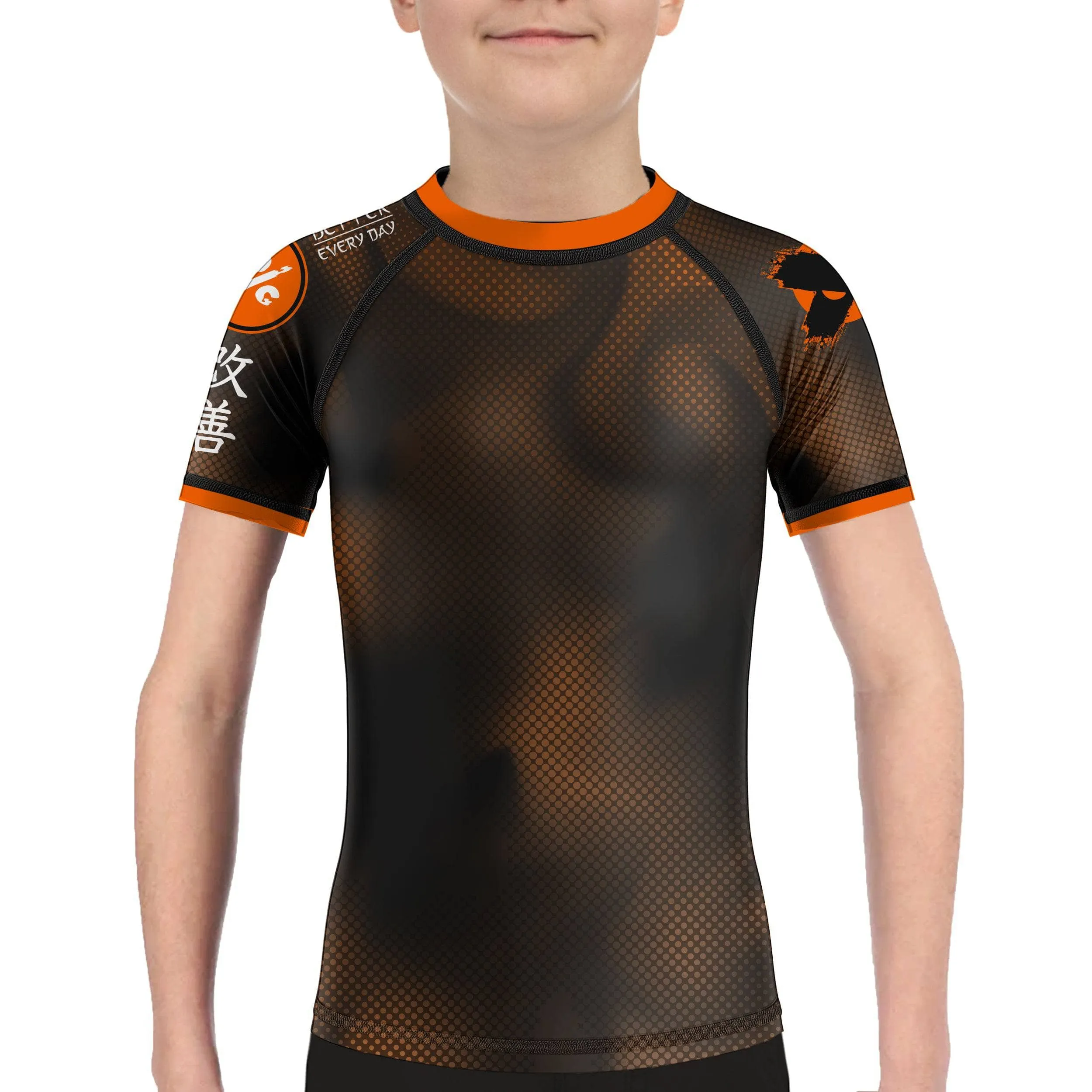 Dynamic Halftone Kids Rank BJJ Rash Guard