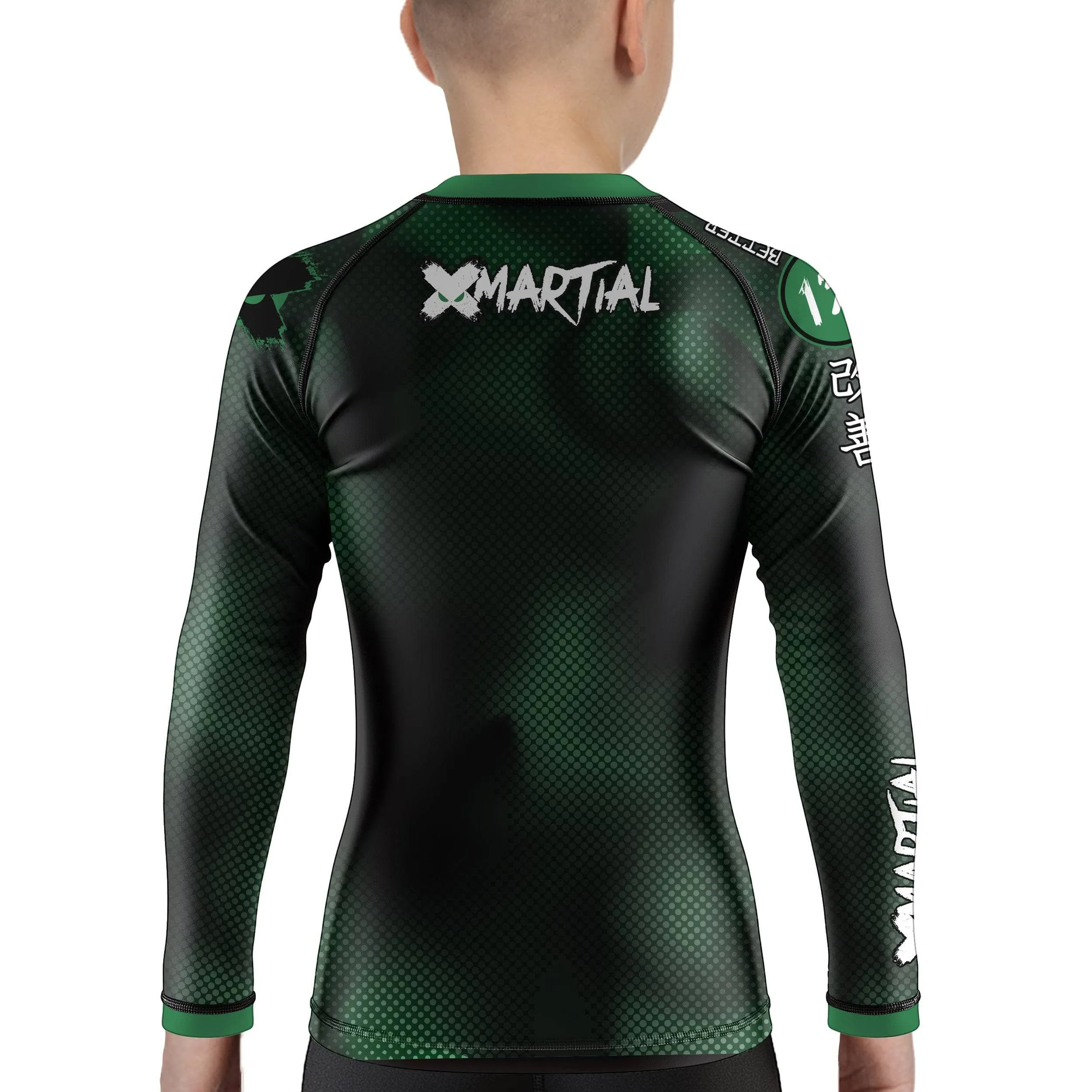 Dynamic Halftone Kids Rank BJJ Rash Guard