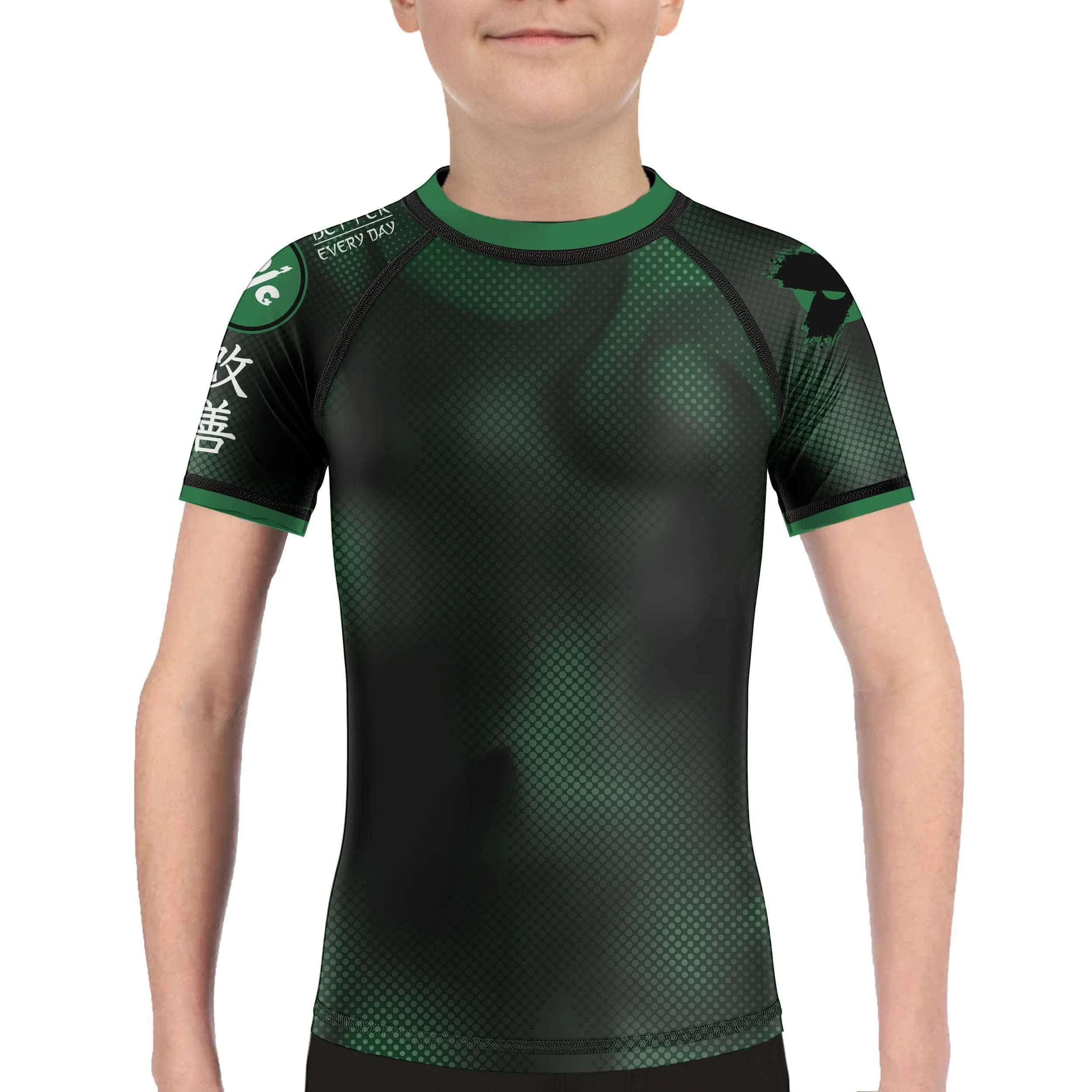 Dynamic Halftone Kids Rank BJJ Rash Guard