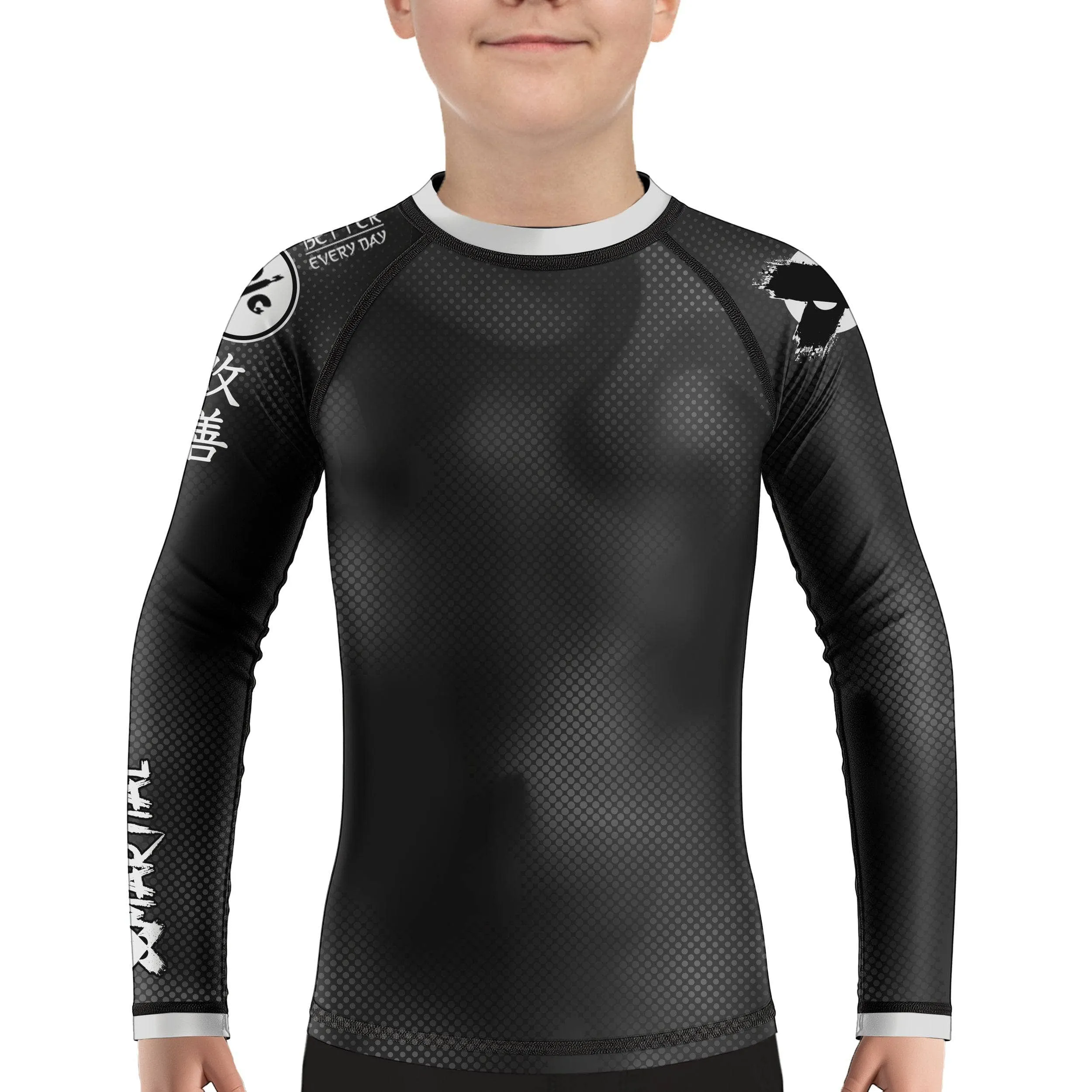 Dynamic Halftone Kids Rank BJJ Rash Guard