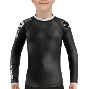 Dynamic Halftone Kids Rank BJJ Rash Guard