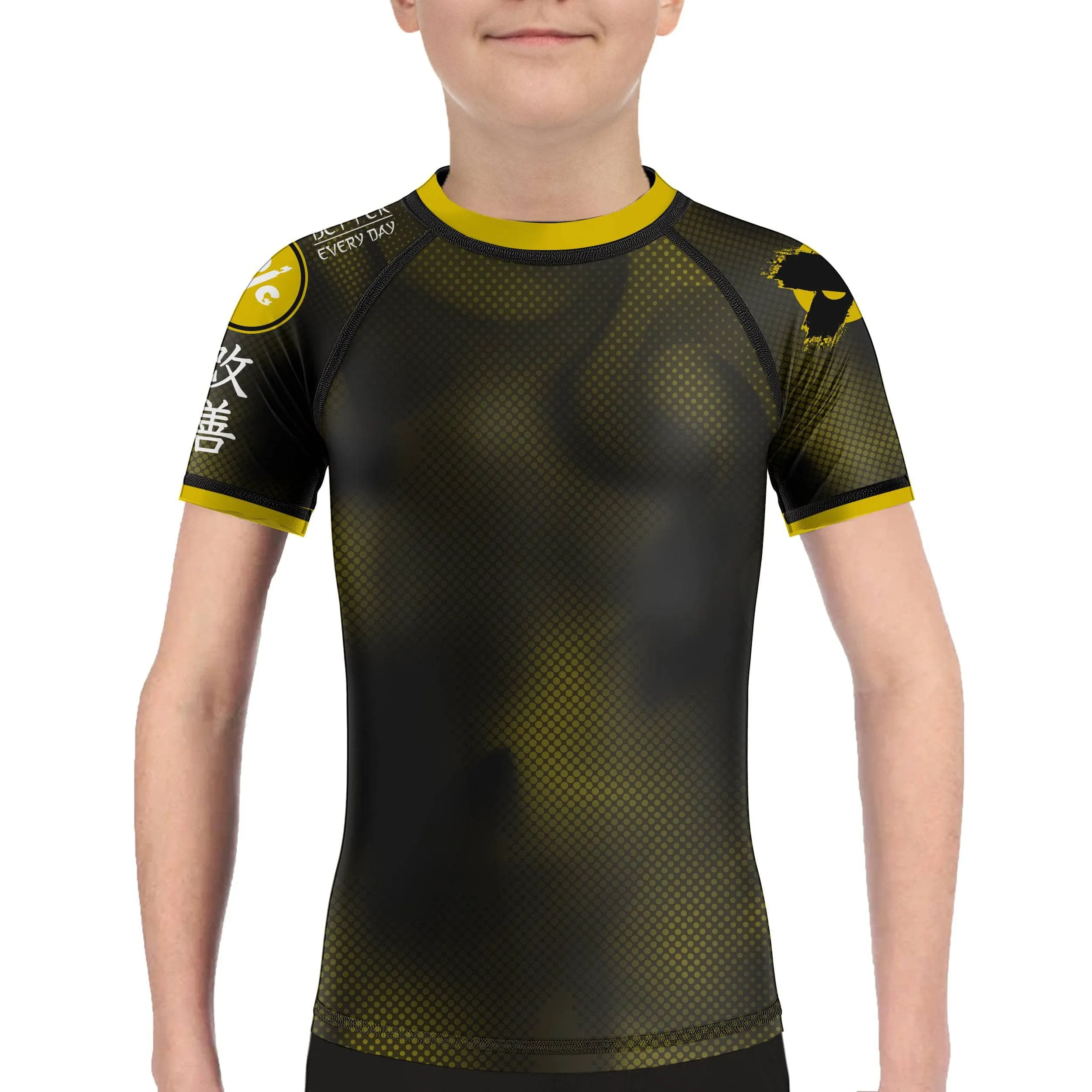 Dynamic Halftone Kids Rank BJJ Rash Guard