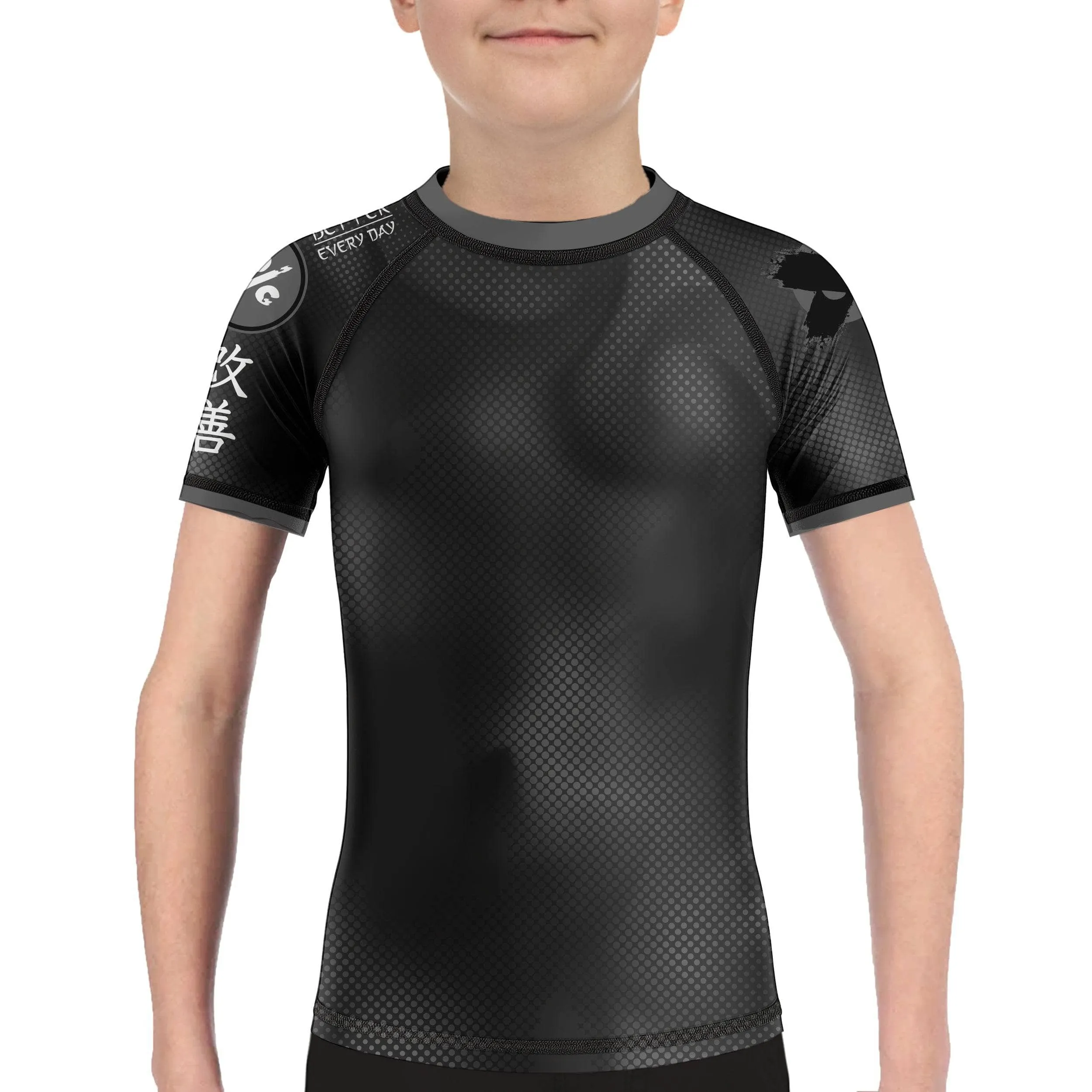 Dynamic Halftone Kids Rank BJJ Rash Guard