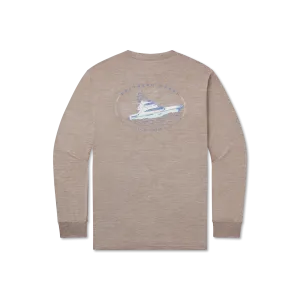 FieldTec™ Heathered Tee - Deepsea -  Long Sleeve