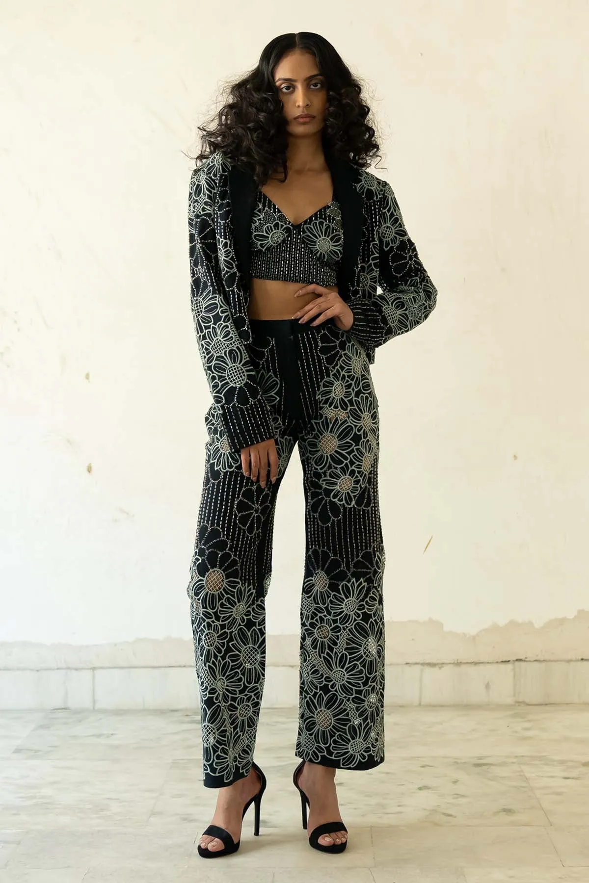 Floral Beaded Co-ord Set