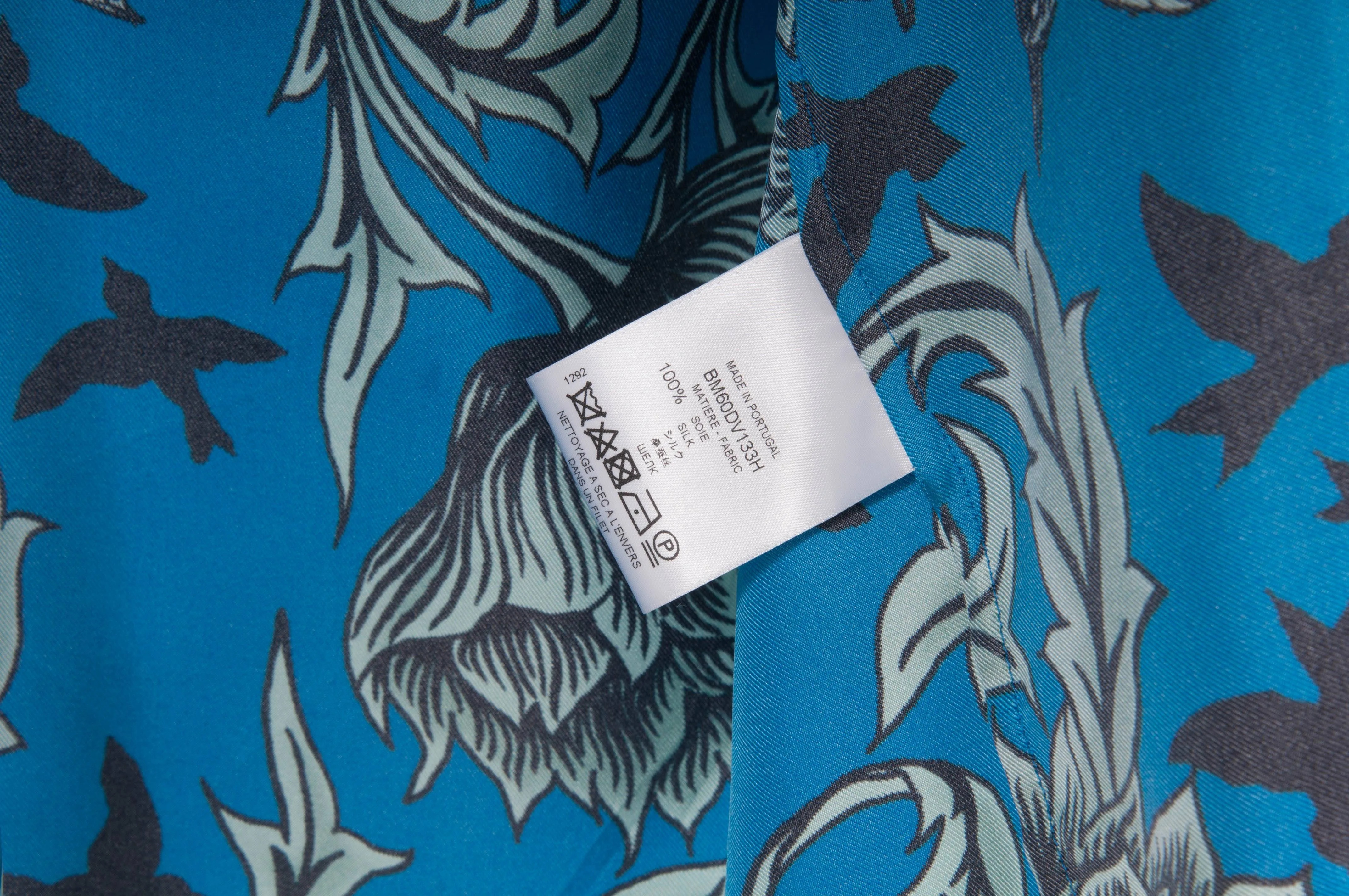 Floral Printed Silk Hawaiian Shirt