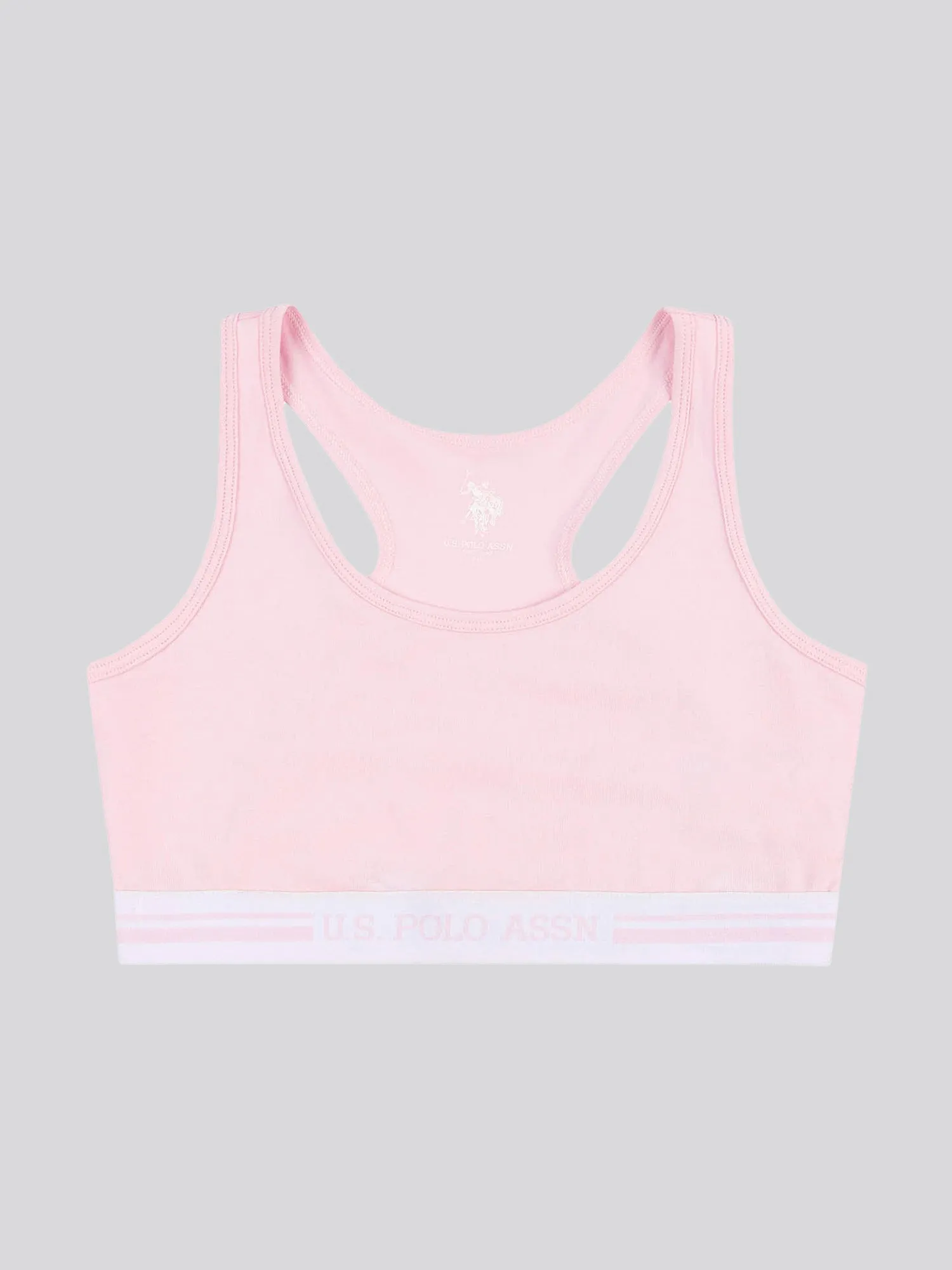 Girls 2 Pack Crop Tops in Pink
