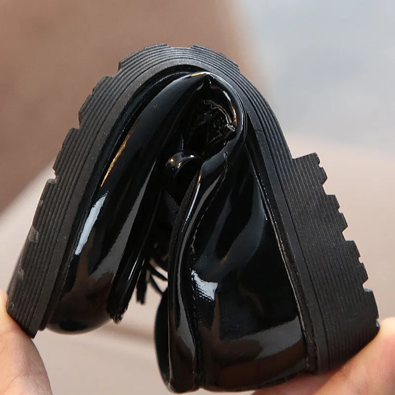 Girl's Flat School Shoes