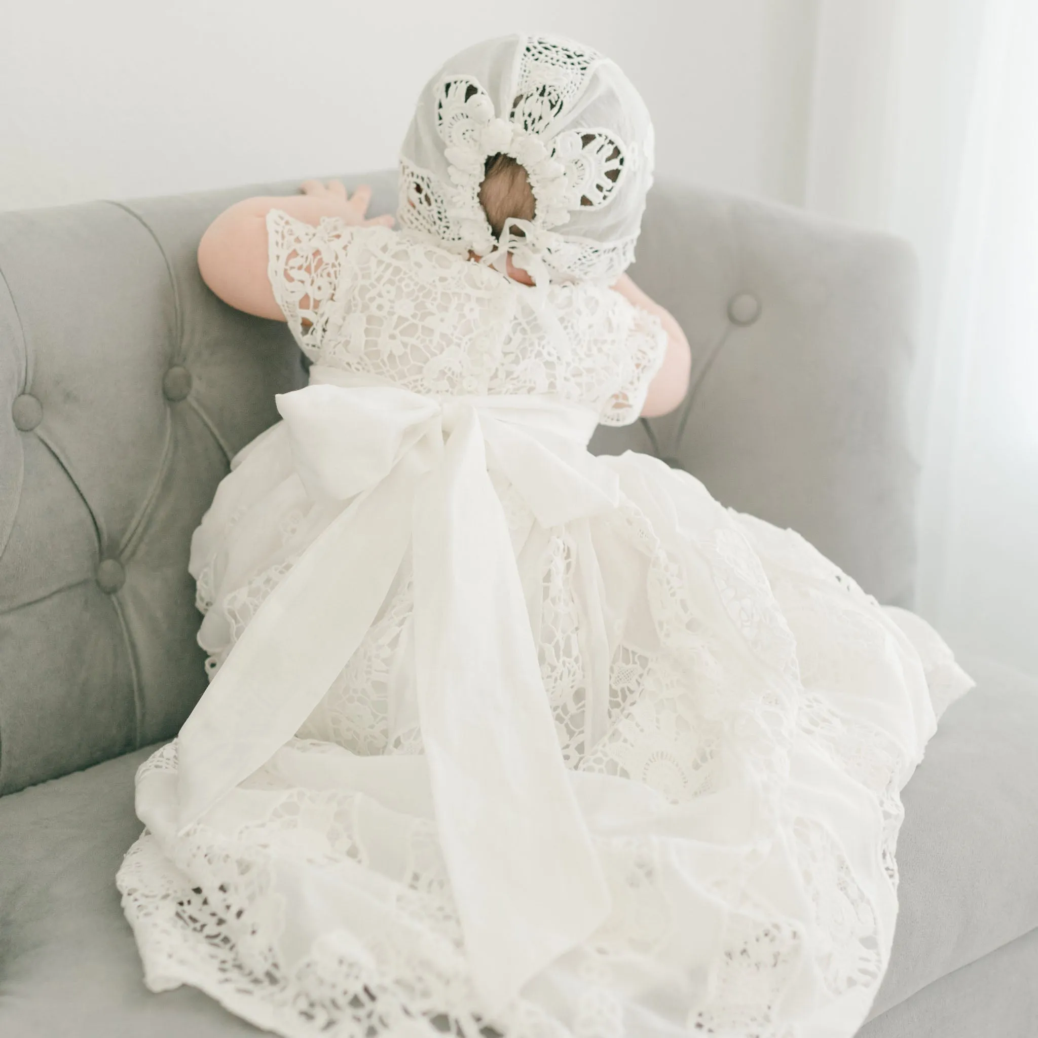 Grace Christening Gown & Bonnet